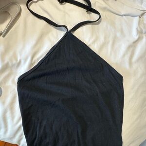 Madewell Black Ribbed Tank Top